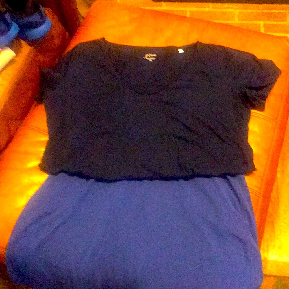 J crew v neck with fresh produce skirt